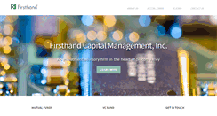 Desktop Screenshot of firsthandcapital.com